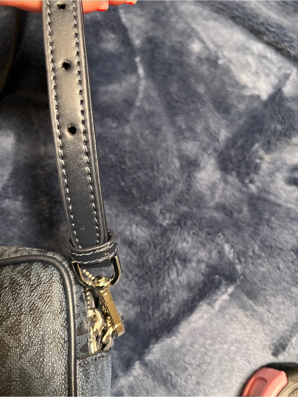 Michael Kors blue ombré Signature Crossbody Bag